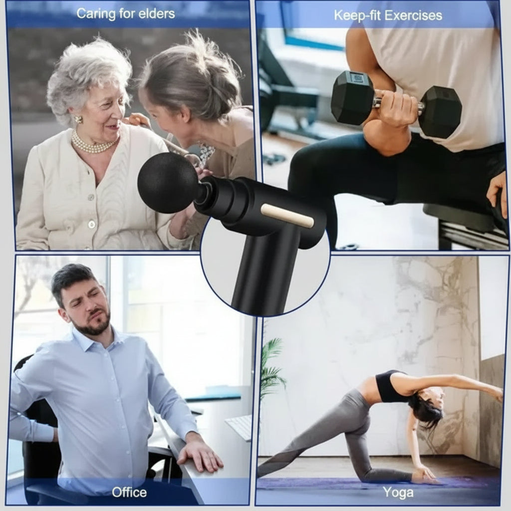 Mini Rechargeable Massager Gun for Office Yoga Fitness Relief