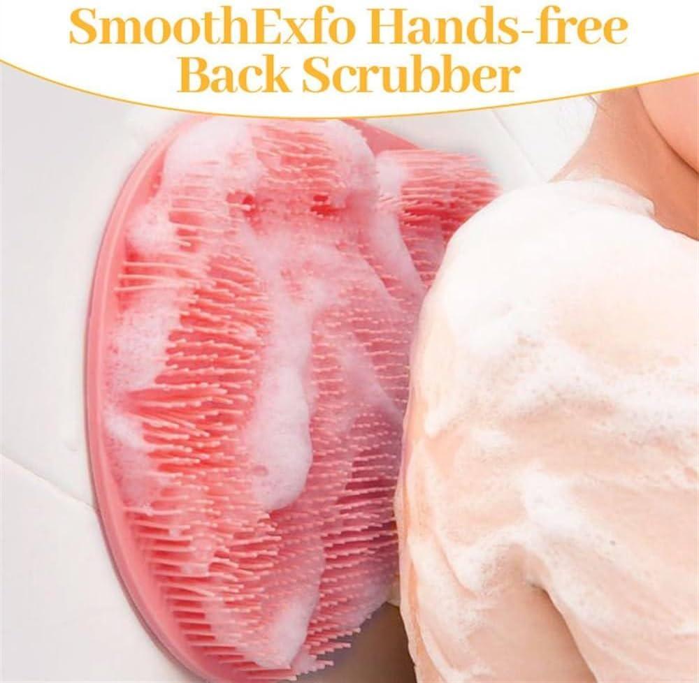 Pink Silicone Foot Scrubber Brush – 2-in-1