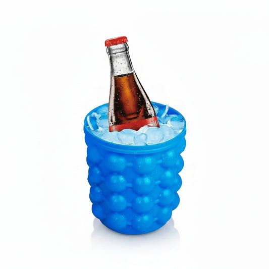 Silicone Ice Cube Maker Bucket – Portable 2-in-1 Wine Chiller