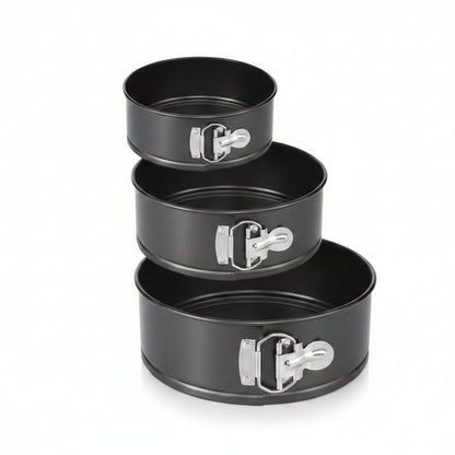 3pcs Round Cake Baking Mold Tin Tray Pan Bakeware Kit Kitchen DIY Desserts Baking