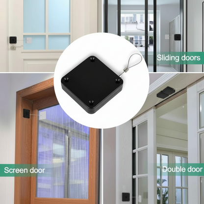 Automatic Door Closer Black Stainless Steel Spring Homiefy