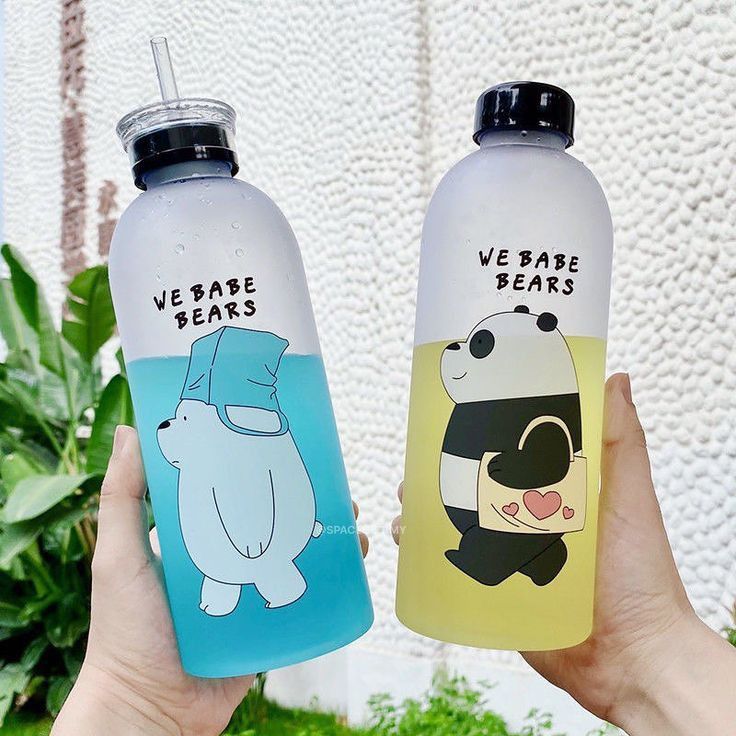 We Bare Bears Panda Water Bottle Homiefy