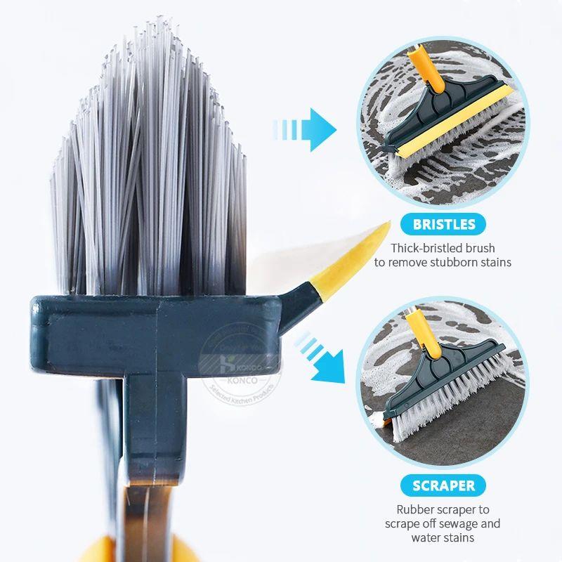 2-in-1 Magnetic Cleaning Brush Yellow ABS