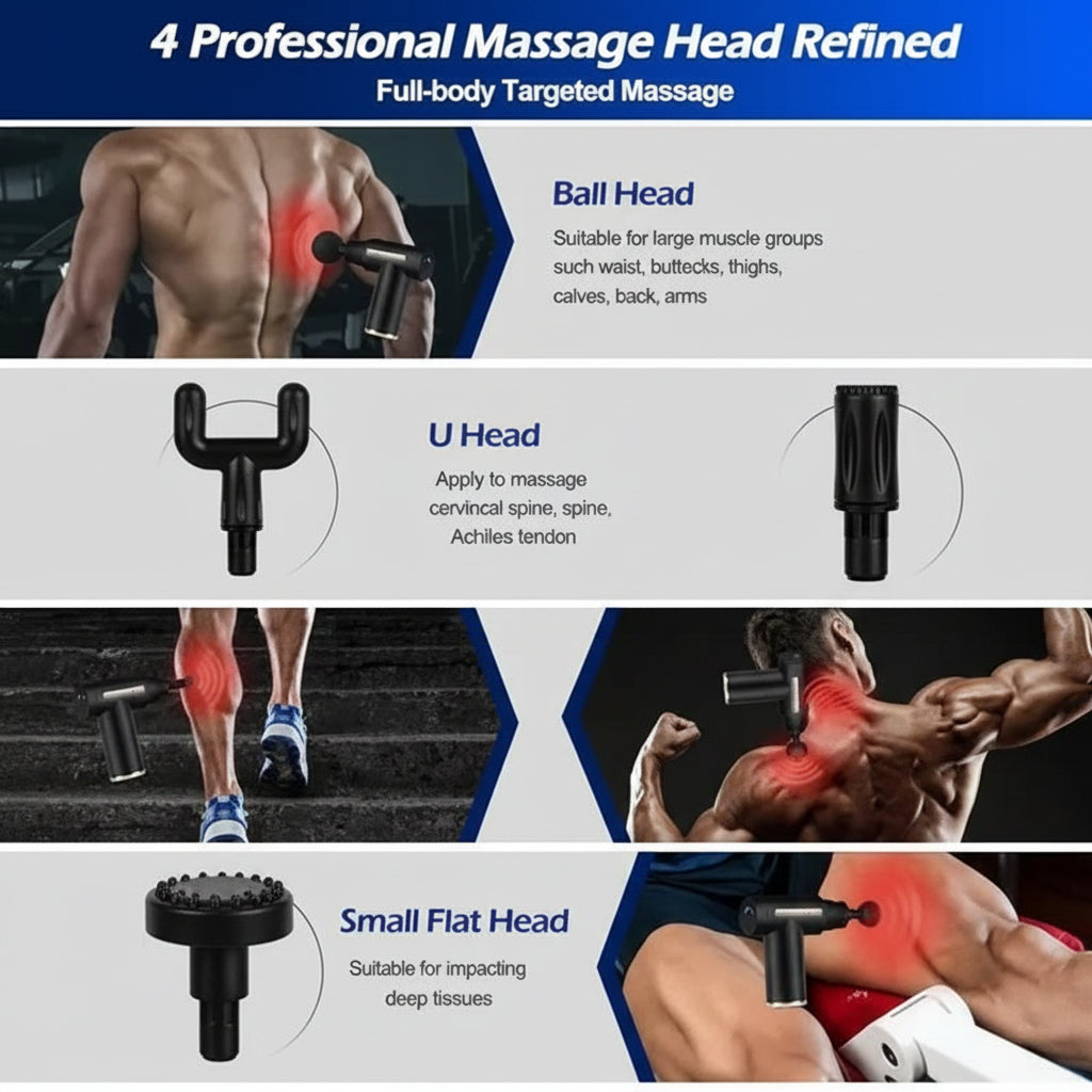 Mini Rechargeable Massager Gun for Office Yoga Fitness Relief