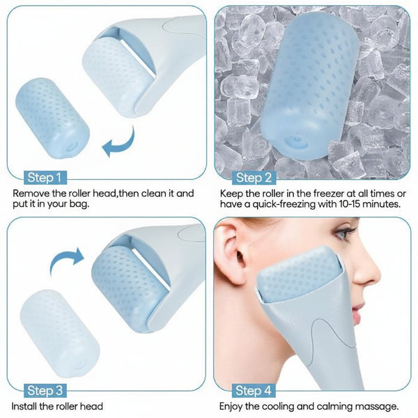 Ice Roller for Face | Cooling Facial Massager for Puffy & Tired Skin Homiefy
