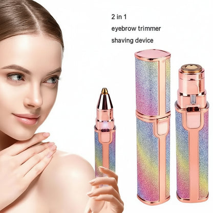 Rechargeable Women's Eyebrow Trimmer | Precision Facial Hair Remover | Pink ABS