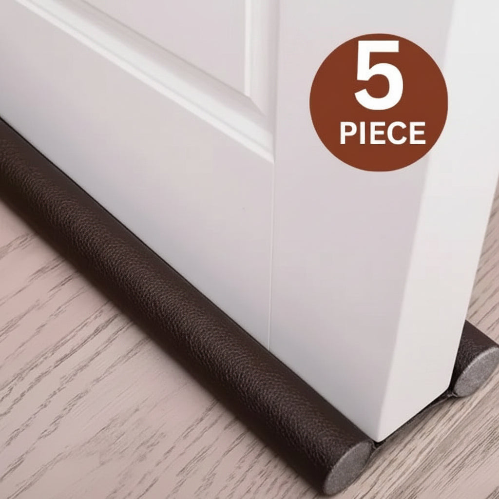 Dustproof Door Stoppers 5-Piece Set | Door Bottom Seal Strip for Dust, Insects & Noise