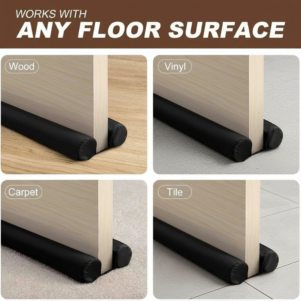Dustproof Door Stoppers 5-Piece Set | Door Bottom Seal Strip for Dust, Insects & Noise