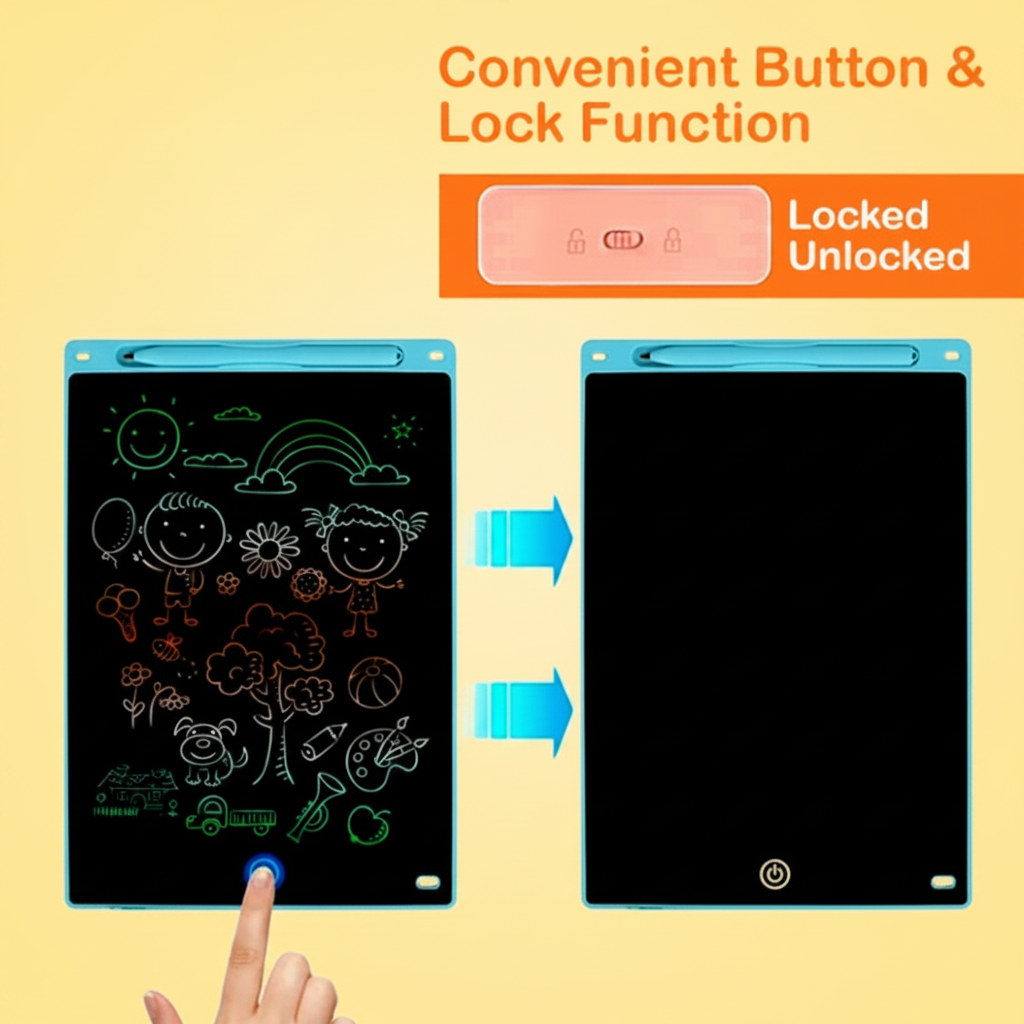10 inch Writing Pad LCD Tablet For Kids (random color ) Homiefy