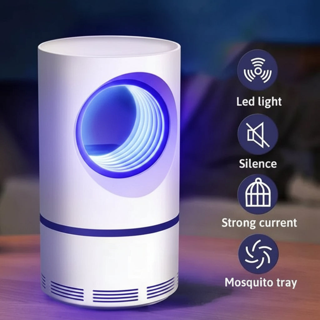 Mosquito Killer Lamp Electric Shocker Round with Charger Homiefy