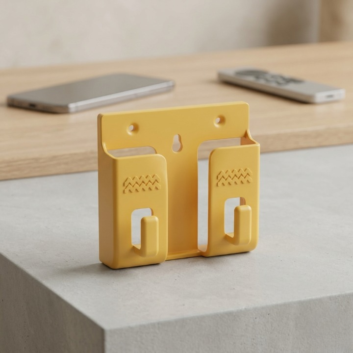 Wall Mounted Universal Mobile Phone Holder | Space-Saving Charging Stand & Remote Organizer | Pack of 5 (Random Colors)