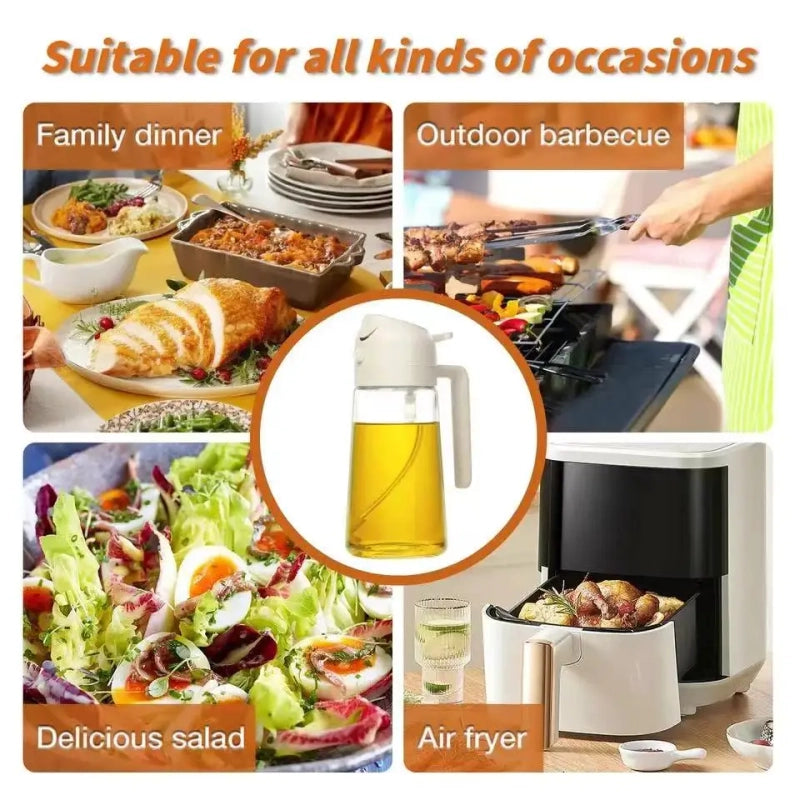 Premium 2-in-1 Oil Spray Bottle