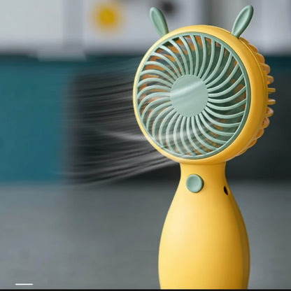 Rechargeable Animal Ears Mini Fan | Portable USB Cooling Fan | Multicolor