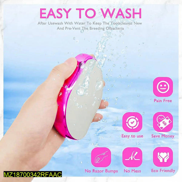 Crystal Hair Shaver Pink Smooth Skin Painless Shaver Homiefy