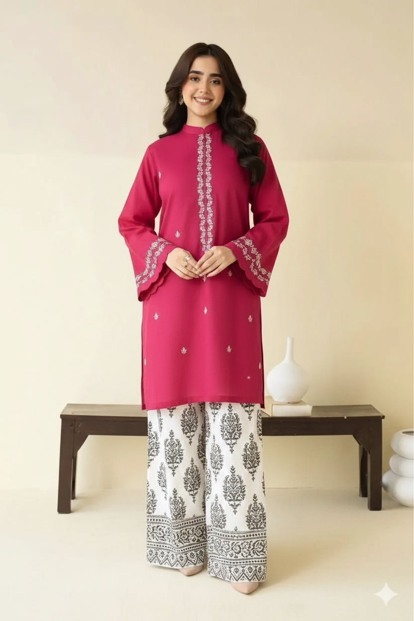 2 Piece Embroidered Lawn Suit Azadi Special