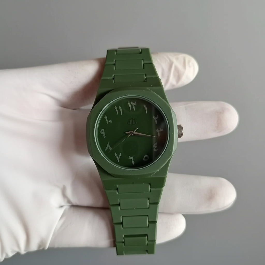 Olive Green Aura Watch | Military Style