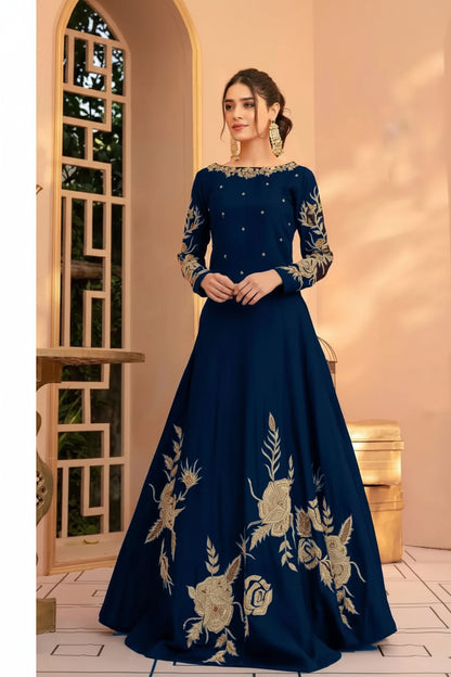 Green Embroidered 3-Piece Suit for Events & Functions