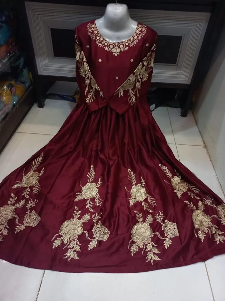 Green Embroidered 3-Piece Suit for Events & Functions