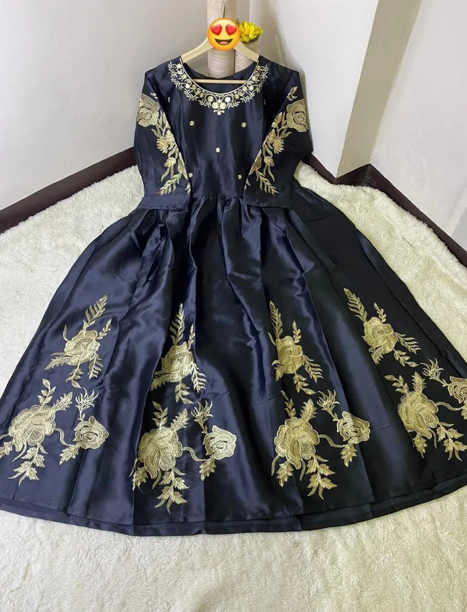 Green Embroidered 3-Piece Suit for Events & Functions
