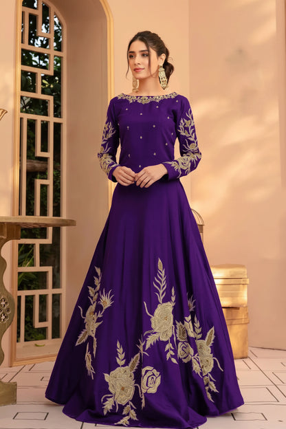 Green Embroidered 3-Piece Suit for Events & Functions