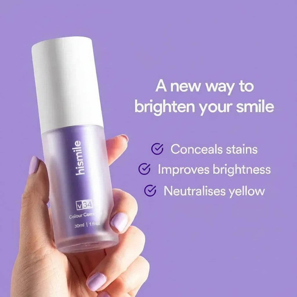 Teeth Whitening Serum V34 Purple 30ml Homiefy