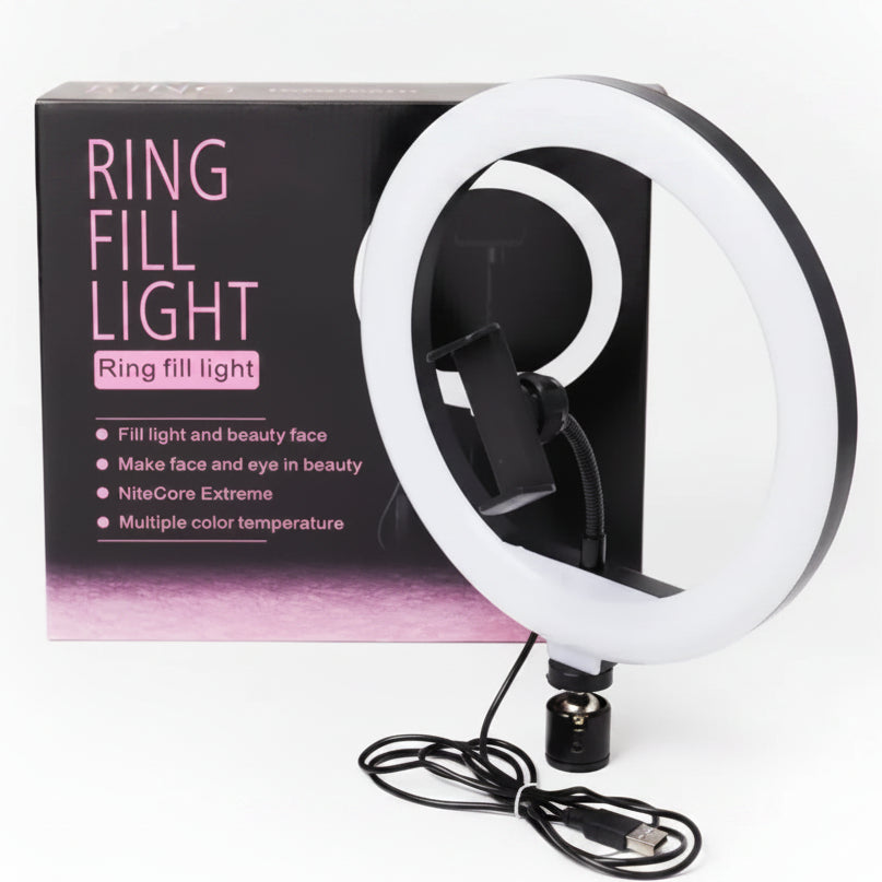 Portable Ring Light – Clip-On LED Light for Selfies, Makeup & Videos