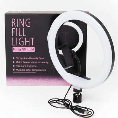 Portable Ring Light – Clip-On LED Light for Selfies, Makeup & Videos