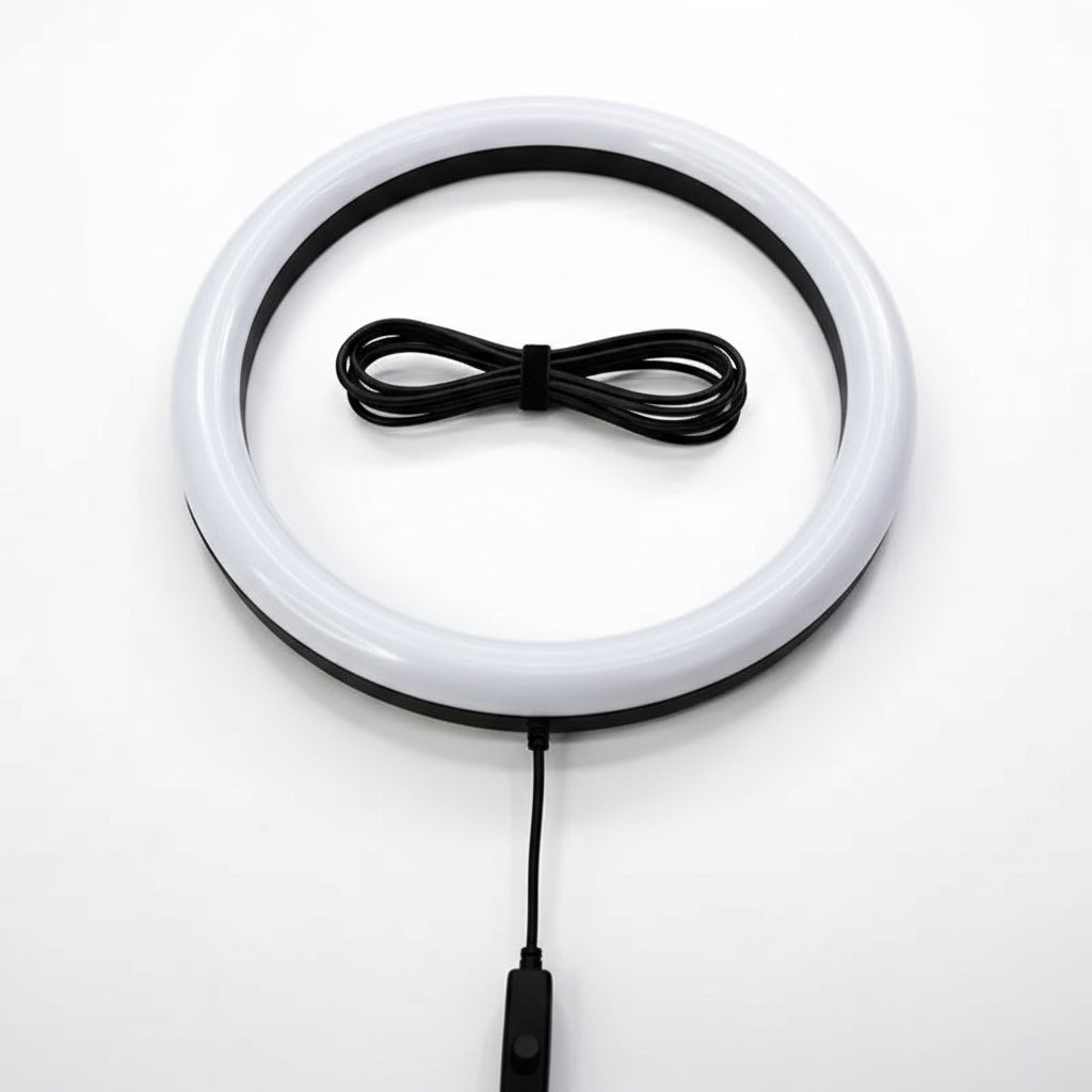 Portable Ring Light – Clip-On LED Light for Selfies, Makeup & Videos