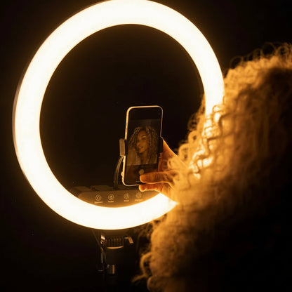 Portable Ring Light – Clip-On LED Light for Selfies, Makeup & Videos