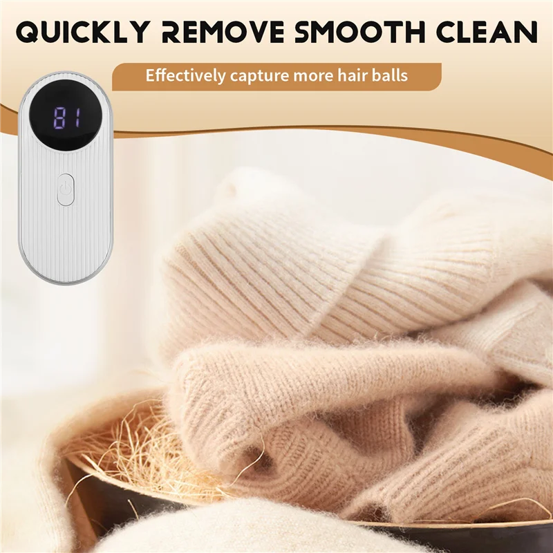 Rechargeable Lint Remover For Sweaters With 5-Blade Head
