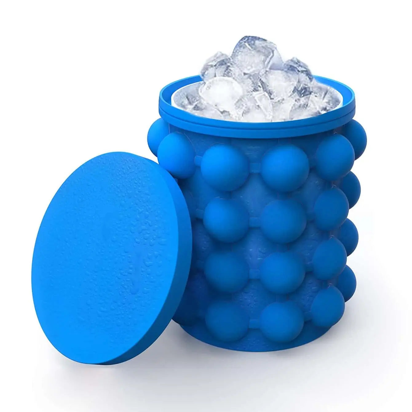 Silicone Ice Cube Maker Bucket – Portable 2-in-1 Wine Chiller