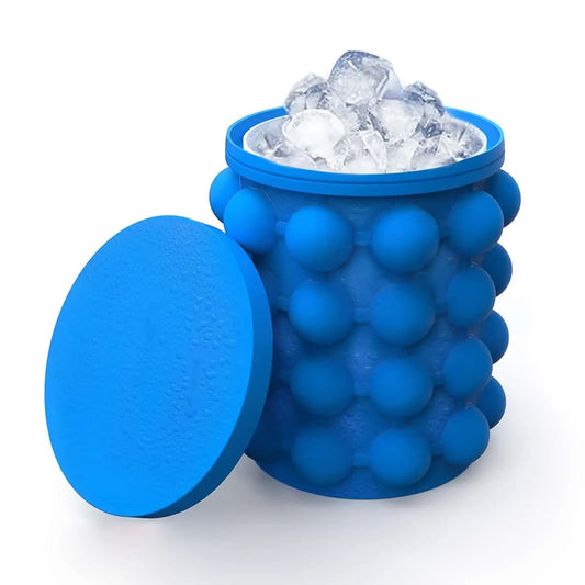 Silicone Ice Cube Maker Bucket – Portable 2-in-1 Wine Chiller