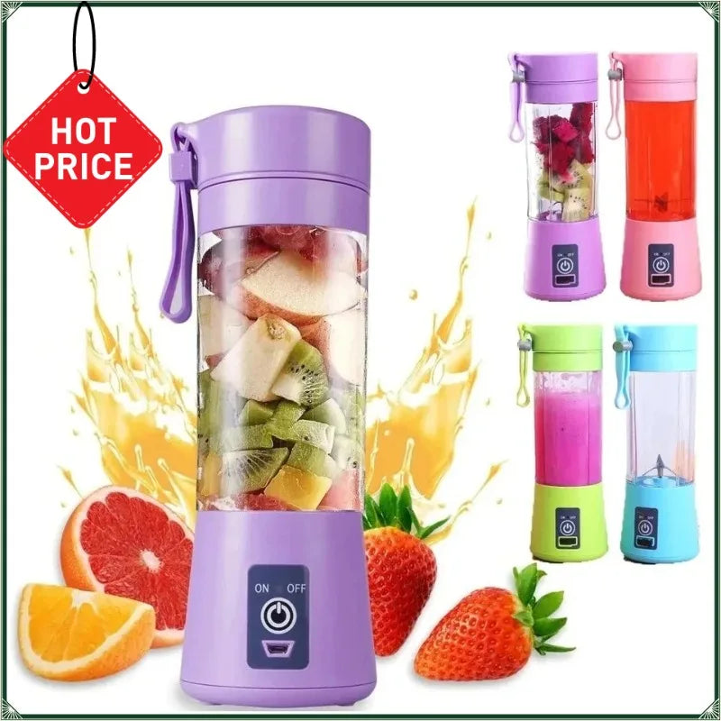 Portable Electric Juicer Cup Blender – Mini Fruit Mixer
