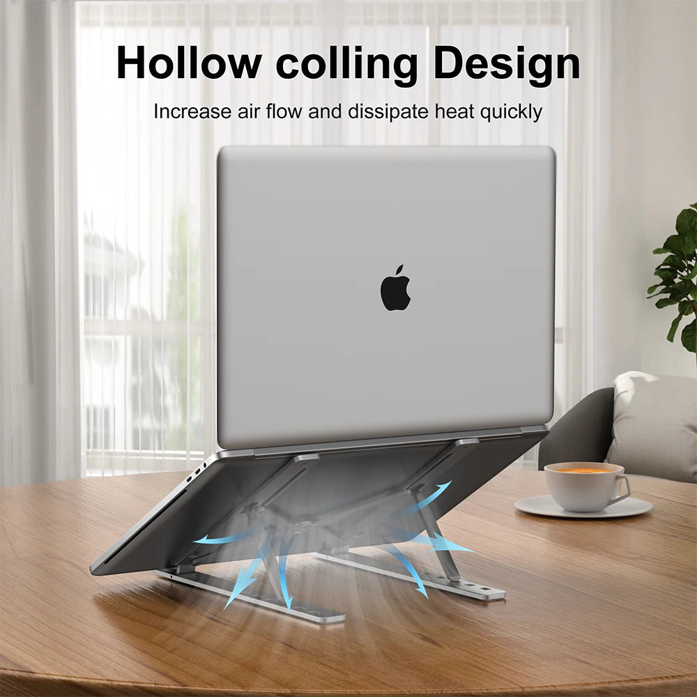Adjustable Aluminum Laptop Stand With Cooling Design