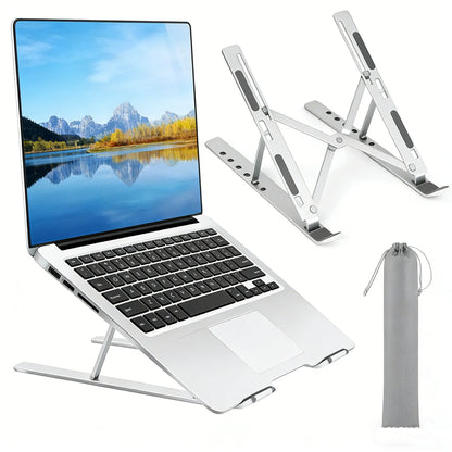 Adjustable Aluminum Laptop Stand With Cooling Design