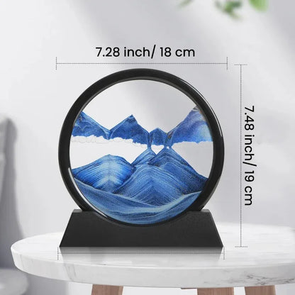 3D Deep Sea Sandscape Hourglass Art Desk Ornament