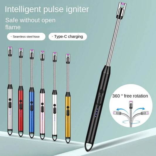 USB Rechargeable Long-Handle Kitchen Gas Lighter