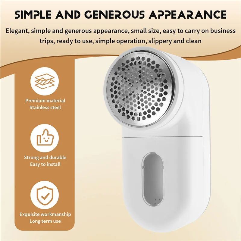 Rechargeable Lint Remover For Sweaters With 5-Blade Head