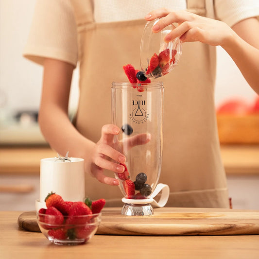 Wireless Portable Juicer Blender Cup – 4-Blade Mini Mixer