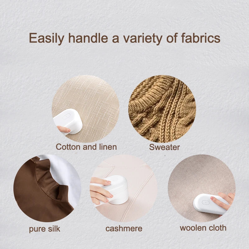 Rechargeable Lint Remover For Sweaters With 5-Blade Head