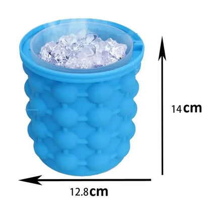 Silicone Ice Cube Maker Bucket – Portable 2-in-1 Wine Chiller