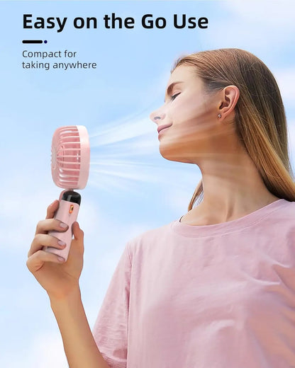 Foldable rechargeable mini fan - charging port detail