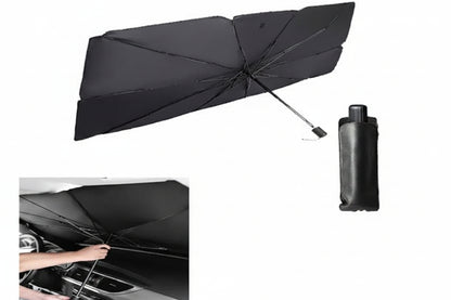 Foldable Car Windshield Sun Shade Umbrella | UV Reflective Heat Shield Cover