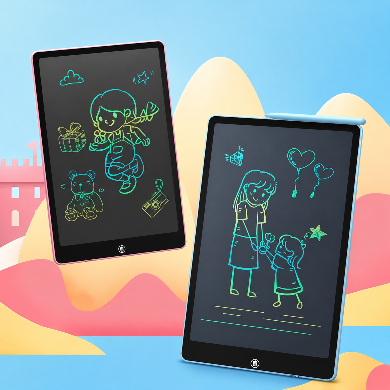 10 inch Writing Pad LCD Tablet For Kids (random color ) Homiefy