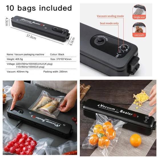 Electric Vacuum Food Sealer Machine – One-Touch Operation