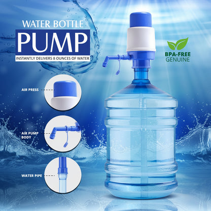 Manual Hand Pump Water Dispenser – Fits 5 Gallon Bottles